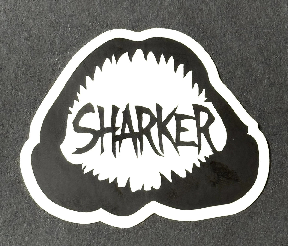 Shark Jaws Fishing Sticker - Land-Based Shark Fishing Decal - 3x2.5 Inches
