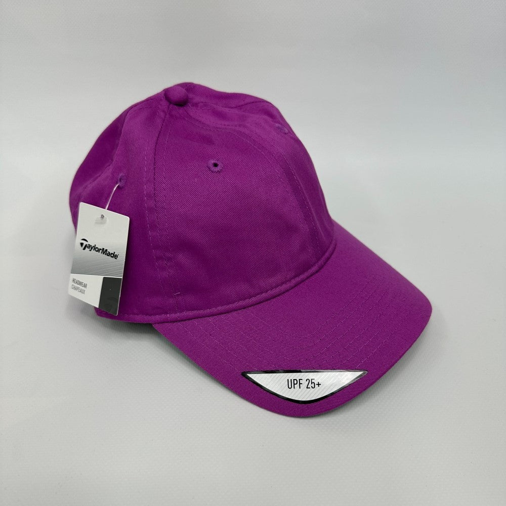 Women's Pink Adjustable Golf Hat with UV Protection - Rear Logo