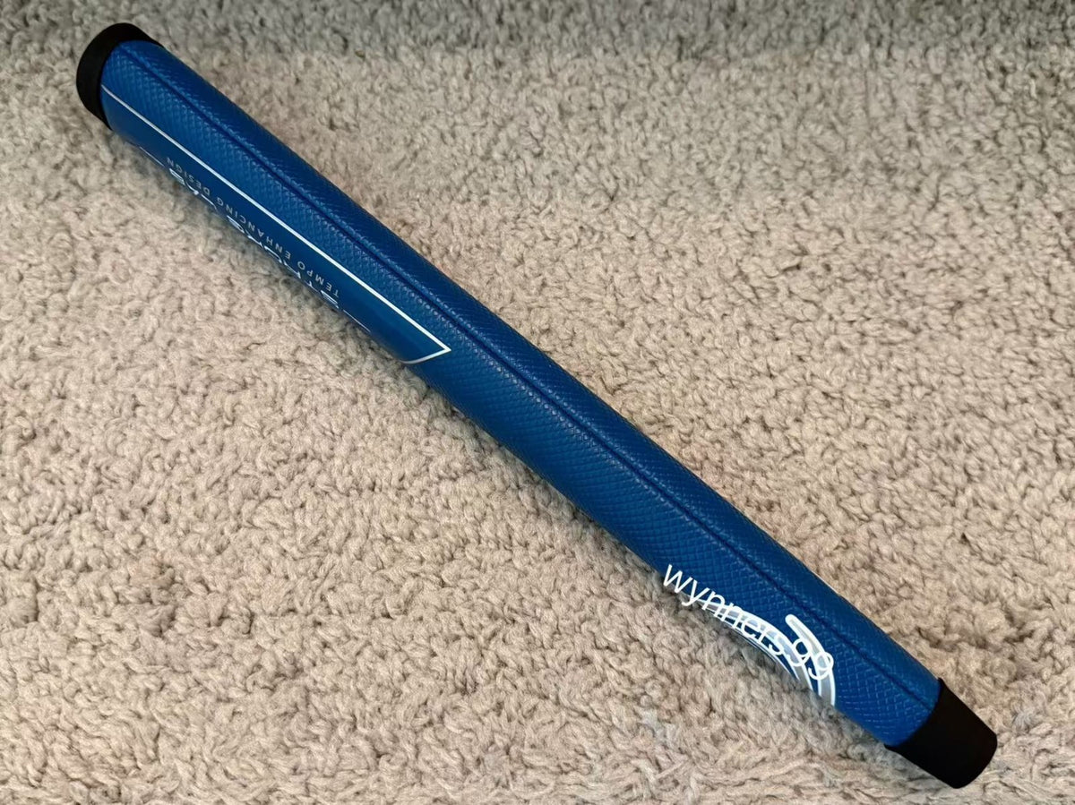 Golf Putter Grip - Pistol Style, Blue/White, Standard Size for Odyssey & Toulon