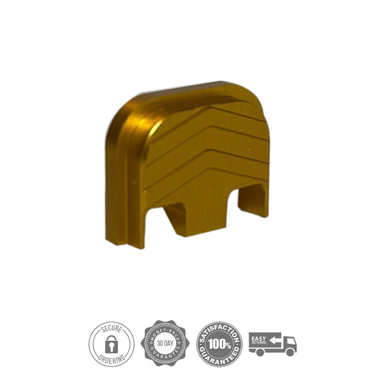 Anodized Aluminum Slide Cover Plate for Gen 1-5 - Textured Chevron Pattern