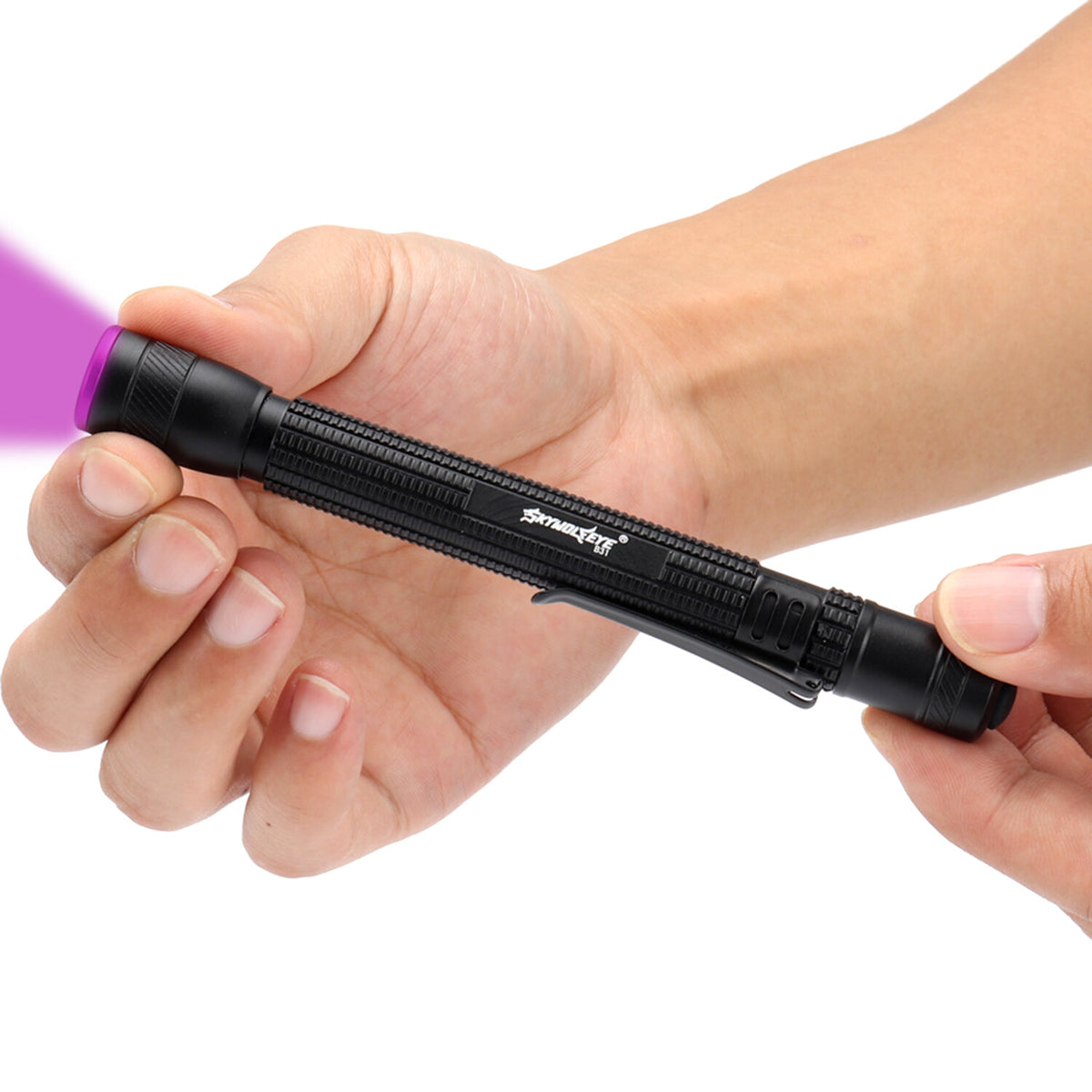 Zoomable 395nm UV Light Penlight Black Light for Detecting Insects Gems and Fluids