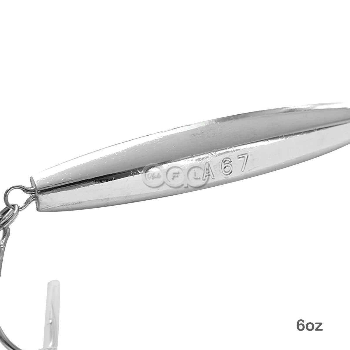 Artificial Fishing Jigs 6oz with Treble Hooks - Saltwater Lures 5 Pack