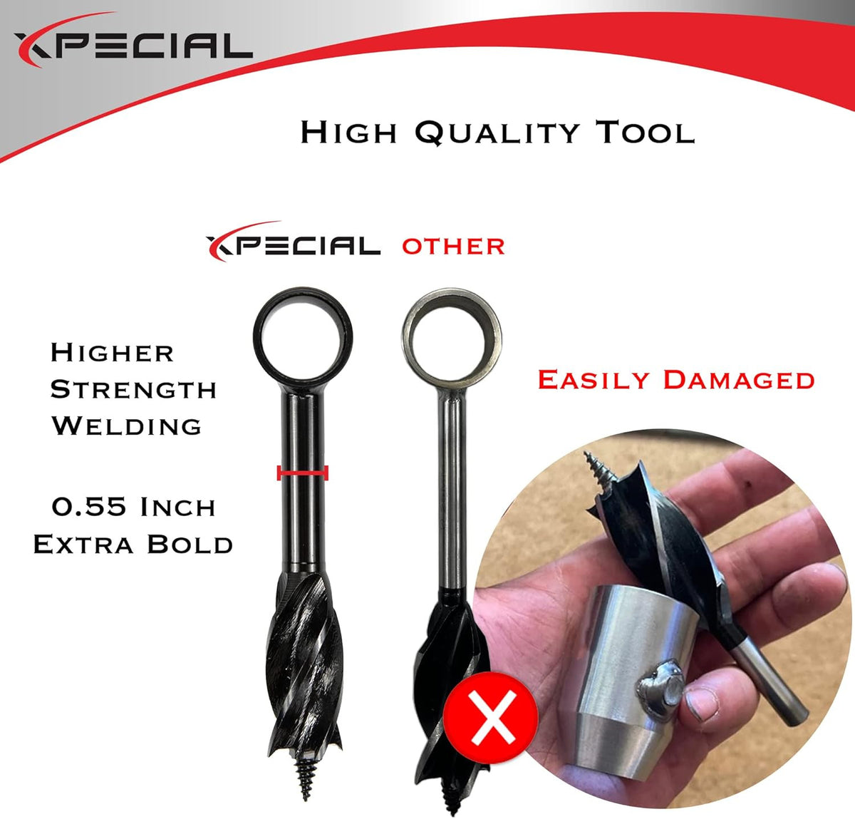 Bushcraft Survival Tool Set with Hand Auger, Chainsaw & Wrench