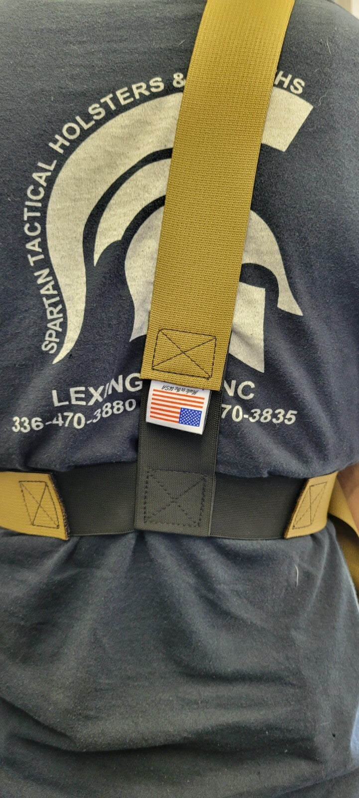 Tactical Chest Sling and Holster for Pistols - Adjustable & Ambidextrous