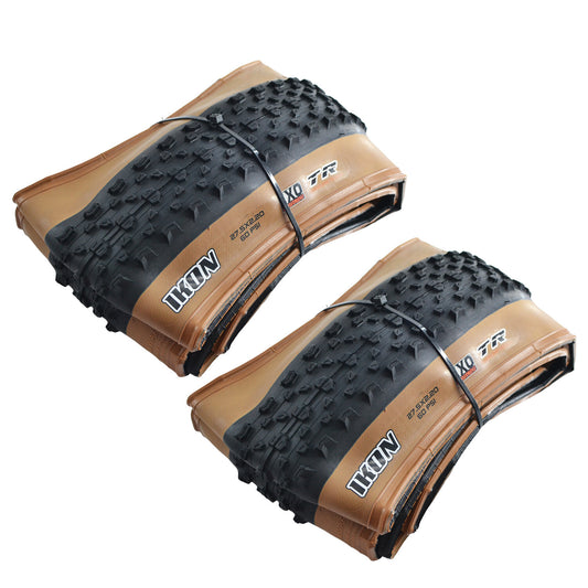 Maxxis Ikon 27.5x2.2 MTB Folding Tire - Dual Compound, Tanwall, 2 Pack