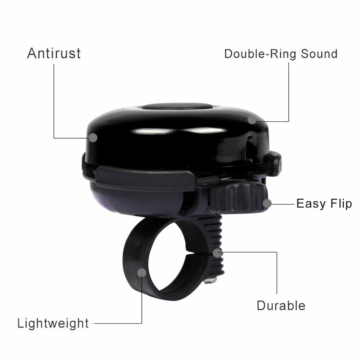 Metal Bicycle Handlebar Bell Horn Loud Ring Safety Cycling Accessory