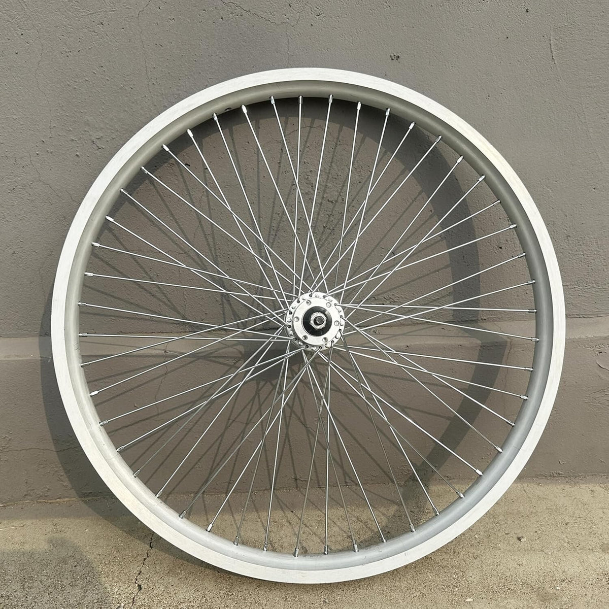 26 Inch Bicycle Rear Wheel Rim 48 Spokes Aluminum Alloy 12G for 26x2.35-3.5 Tires