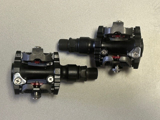 SPD Style Clipless Pedals for Bicycle Pair with Cleats and Hardware