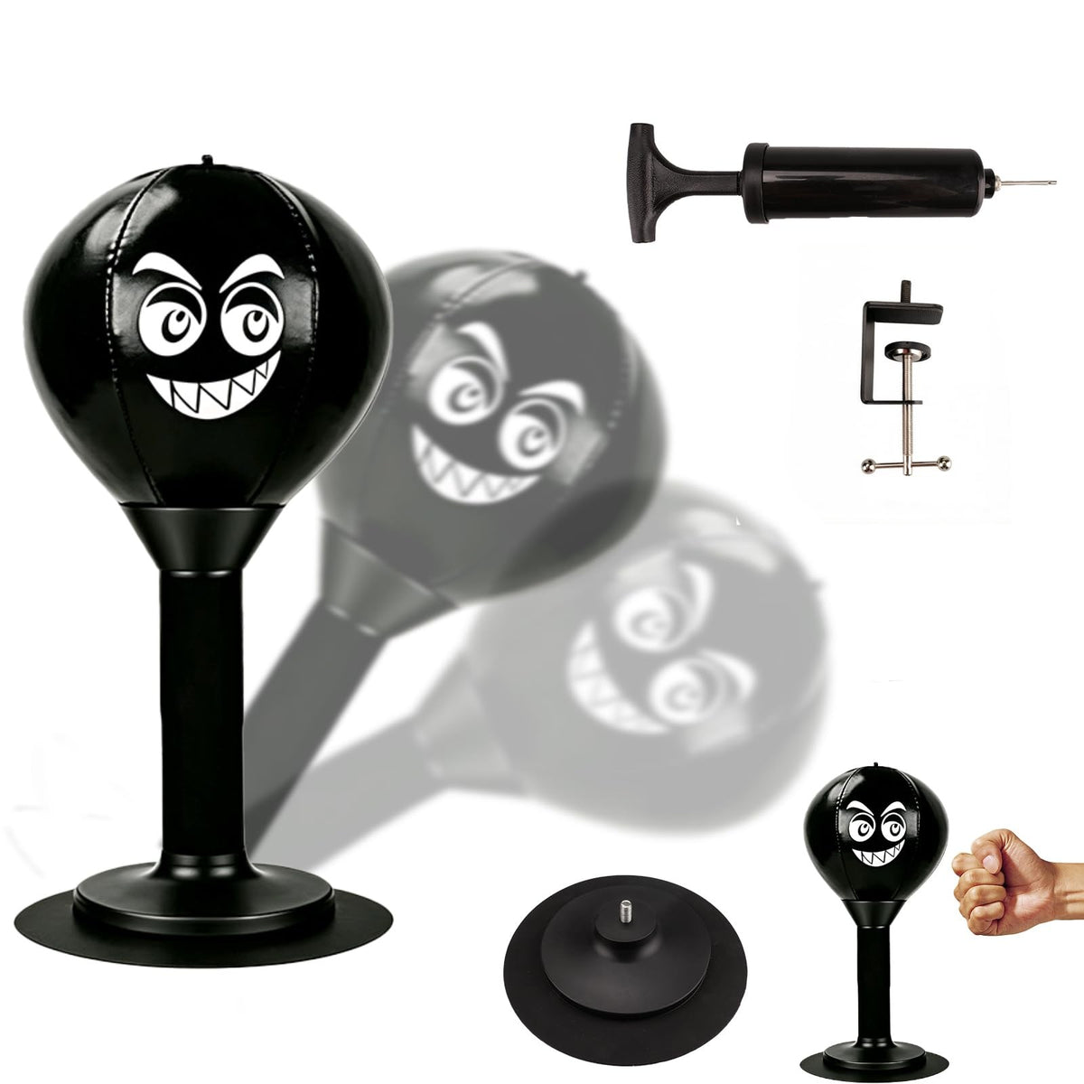 Desktop Punching Bag Stress Relief Toy with Strong Suction Cup