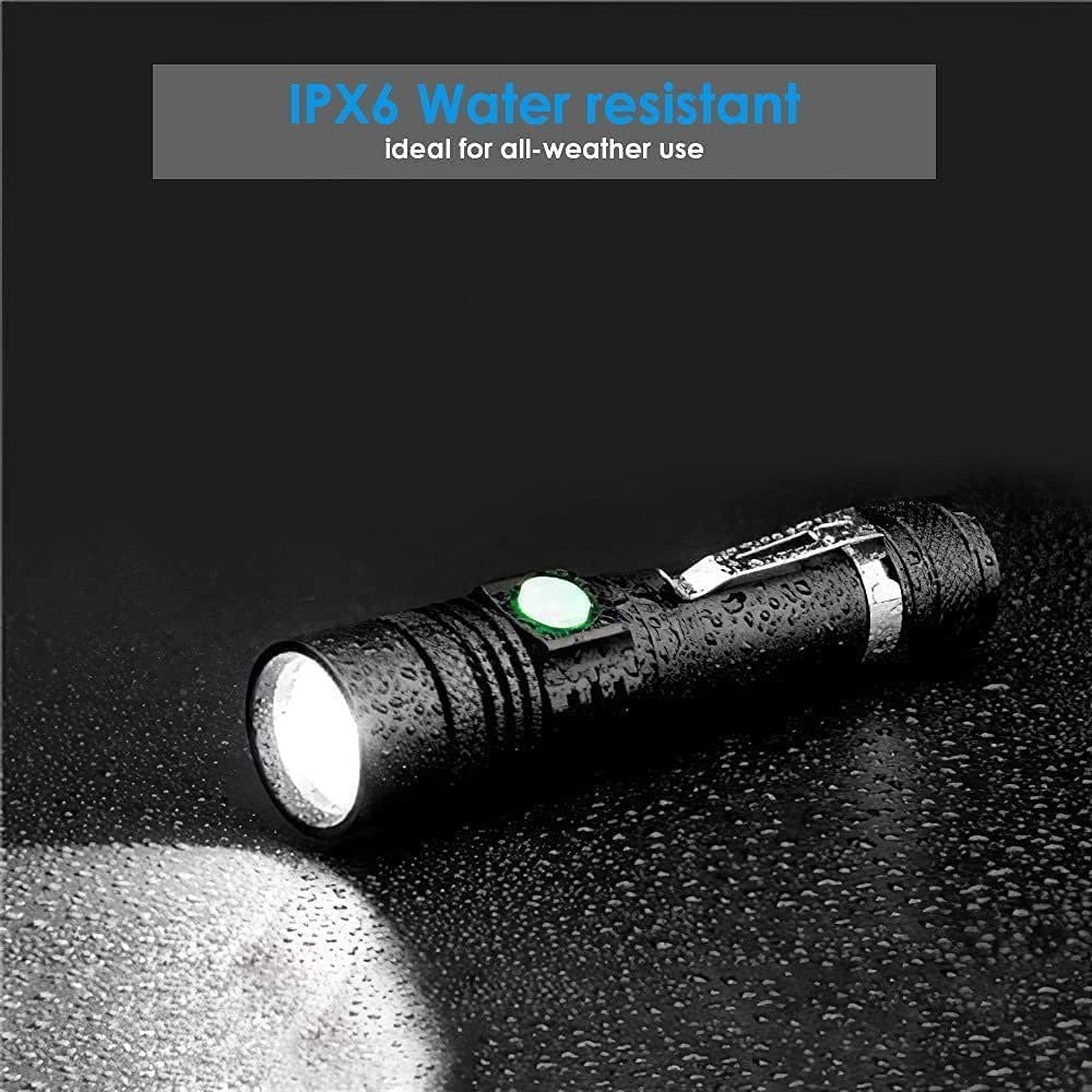 Rechargeable LED Flashlight 990000LM Tactical Torch Zoomable Waterproof