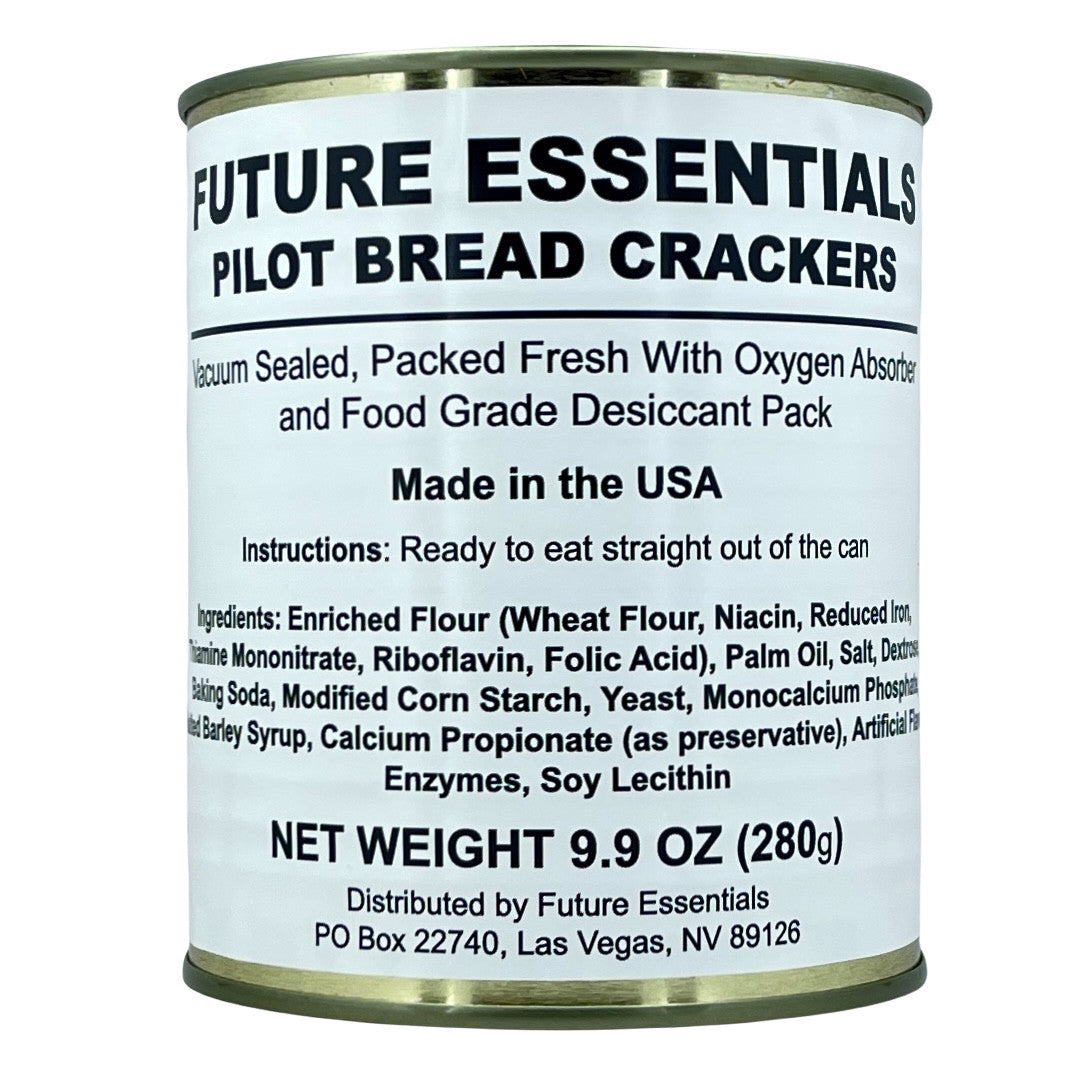 Canned Sailor Pilot Bread Crackers - Long Shelf Life, Emergency Food Supply