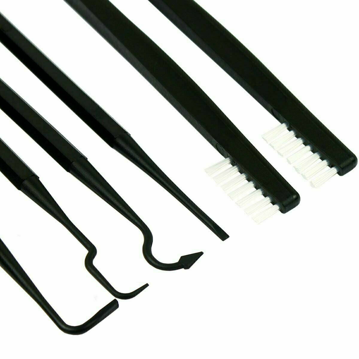 Gun Cleaning Picks and Nylon Brushes Set - Non-Scratching, 6-Piece