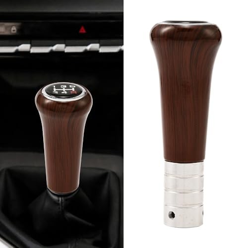 Universal Car Shift Knob with Wood Grain Finish for Manual Transmission