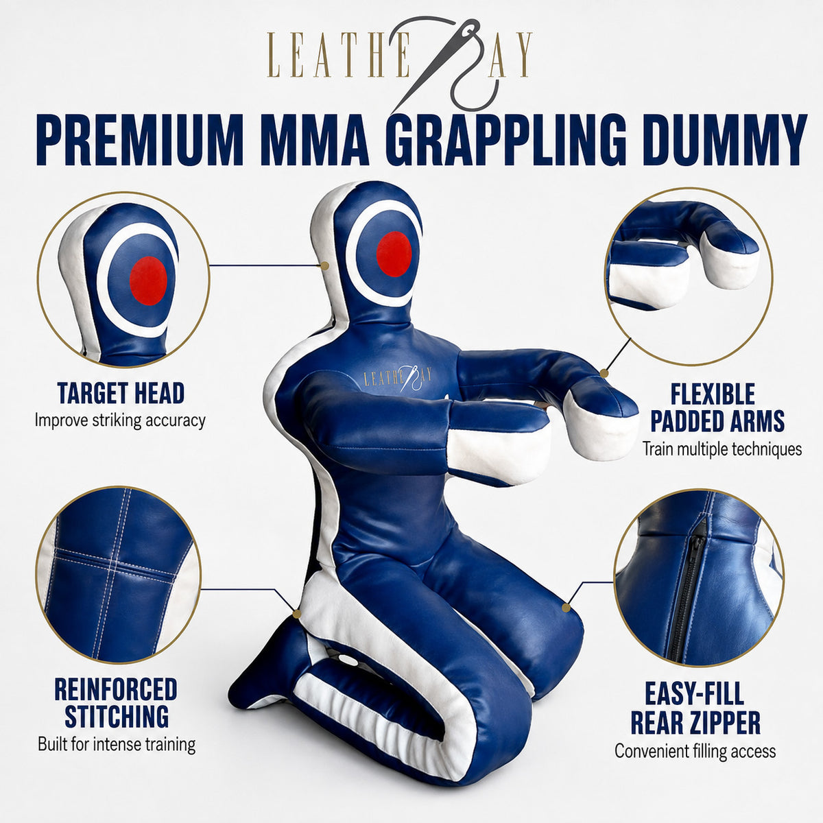 Martial Arts Grappling Dummy Unfilled Vinyl Training Mannequin for MMA Jiu Jitsu Wrestling