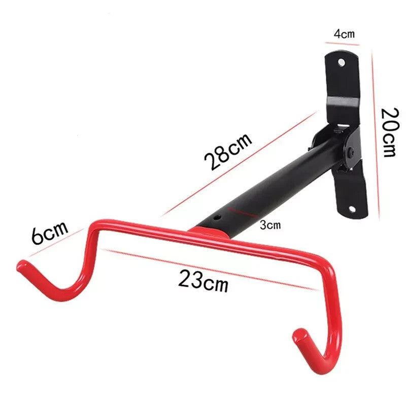 Wall-Mount Bicycle Storage Rack Steel Bike Hanger Garage Organizer