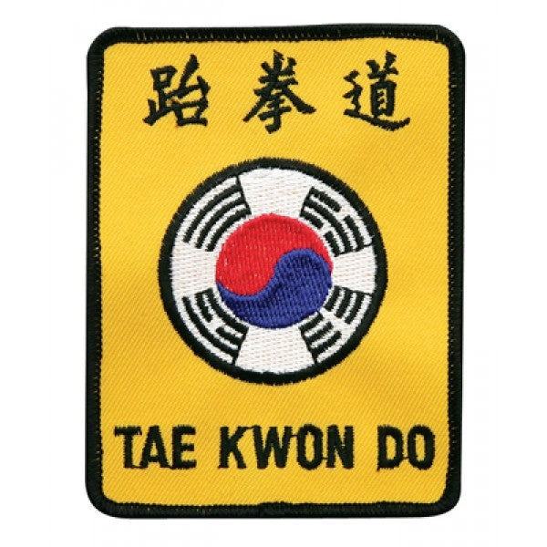 Martial Arts Patch 4 Inch Taekwondo Korea Sew-On or Heat-Backed