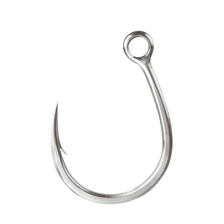 High-Performance Inline Fishing Hook - Saltwater Resistant, Sharp Point, Various Sizes