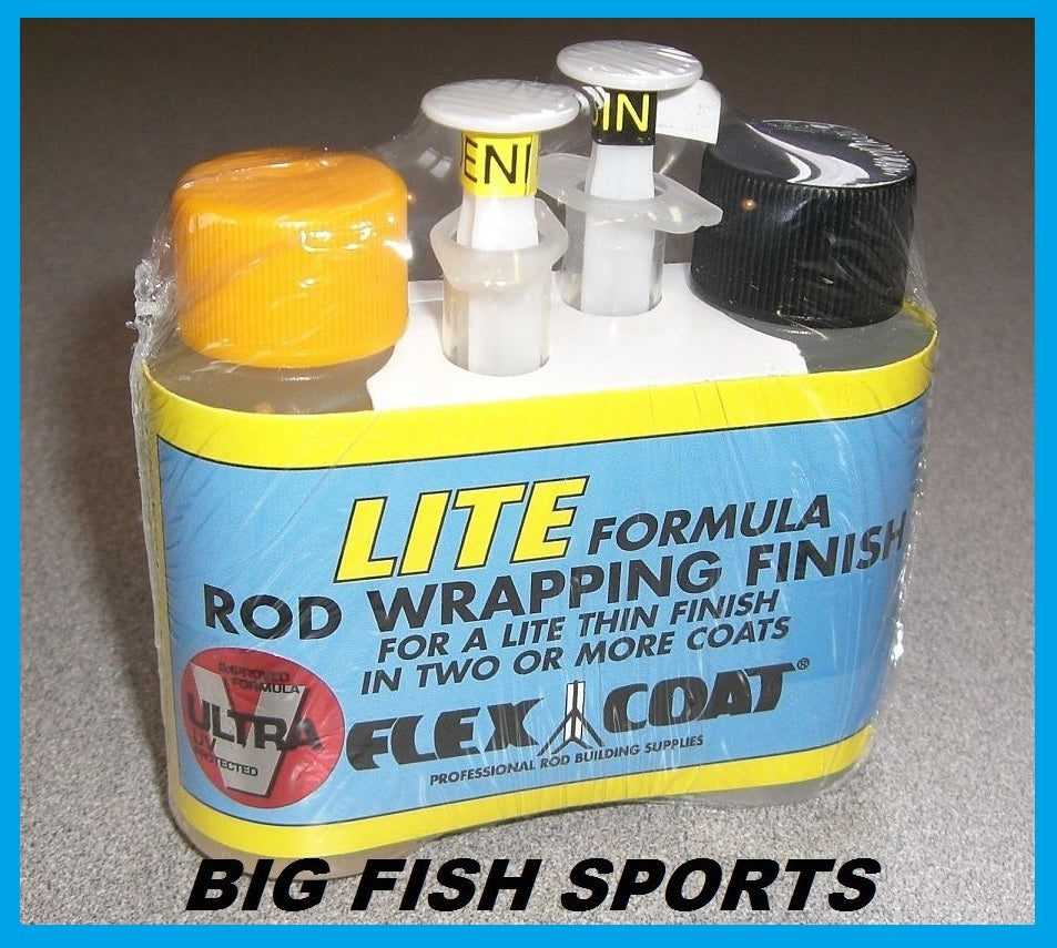 Light Rod Wrapping Finish Kit with Syringes - 2 oz Epoxy for Fishing Rods