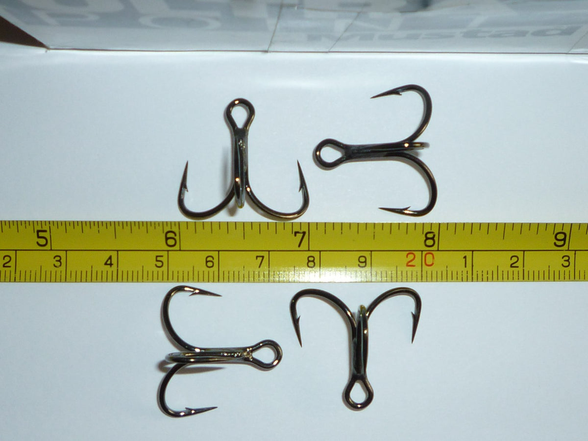 Mustad KVD-Elite TG76NP-BN Short-Shank Triple-Grip Treble Hooks - 100 Pack