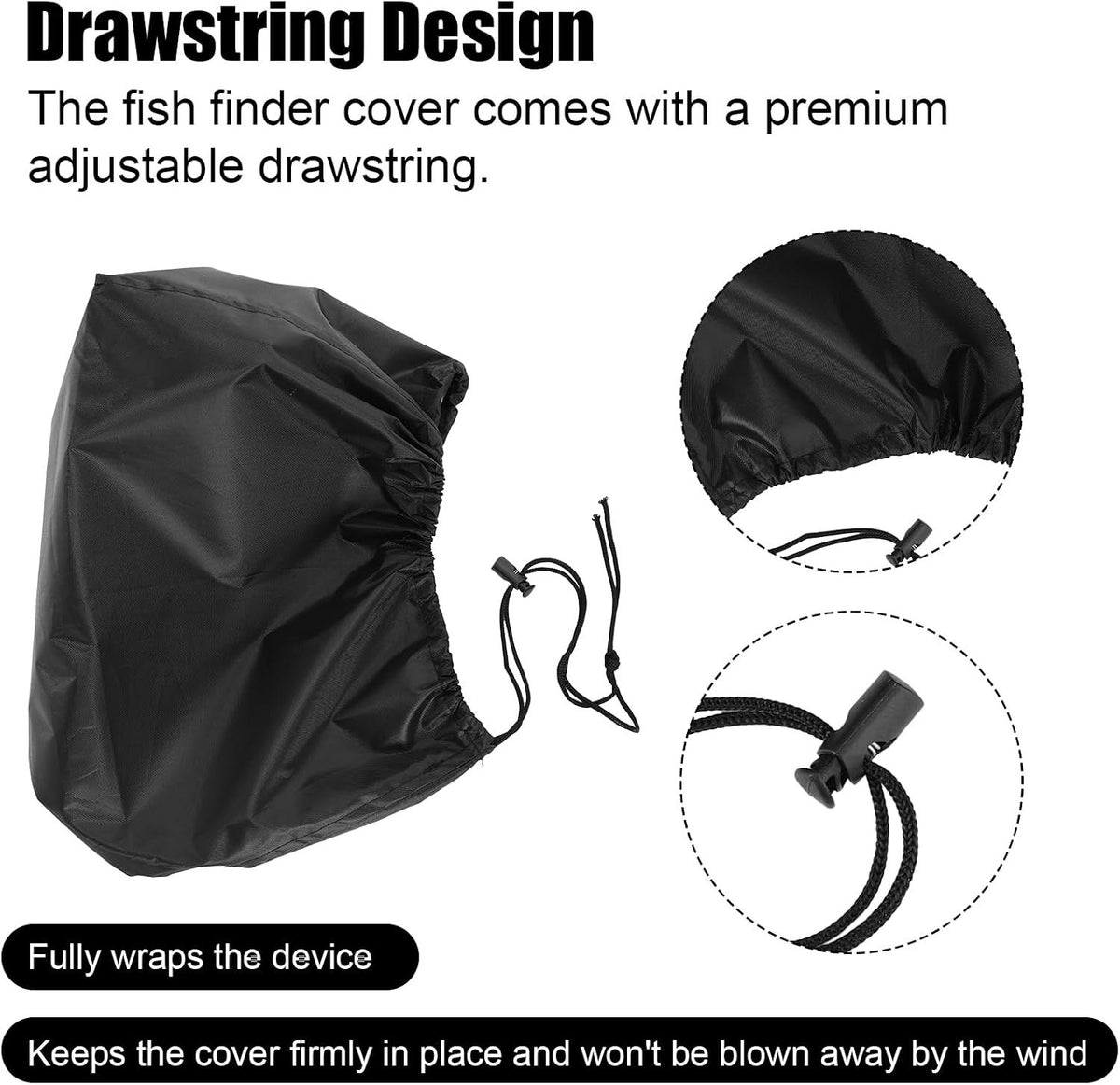 12-Inch Fish Finder Cover Waterproof Boat Accessory for Lowrance Humminbird