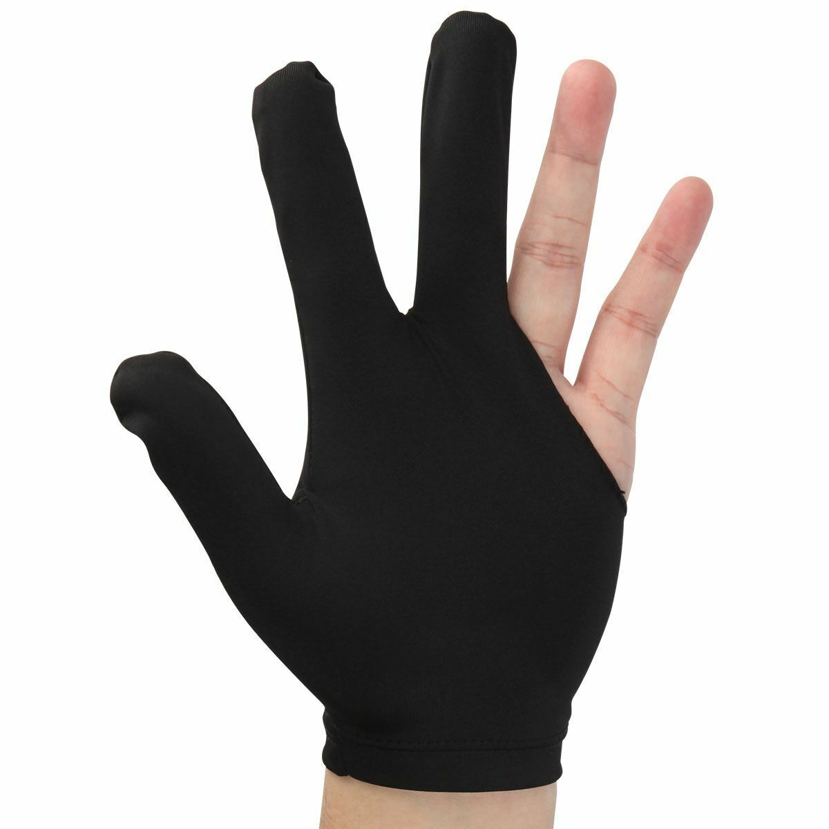 Billiards Glove Three-Finger, Left or Right Hand, Breathable Nylon