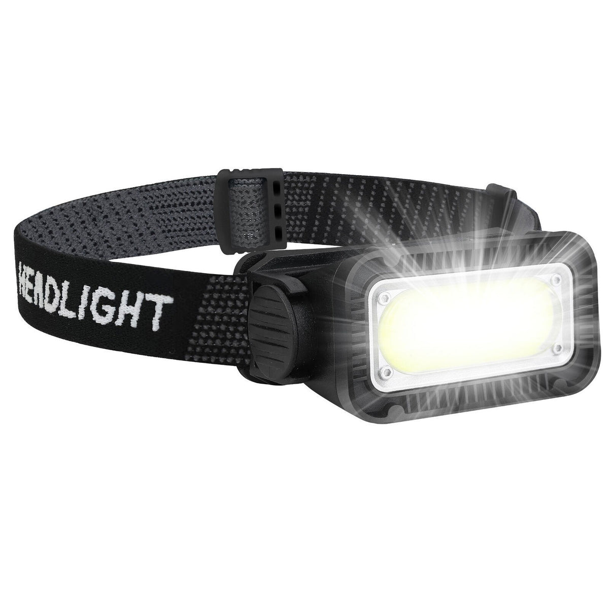 USB Rechargeable LED Headlamp with Charging Cable - Waterproof Headlight Torch