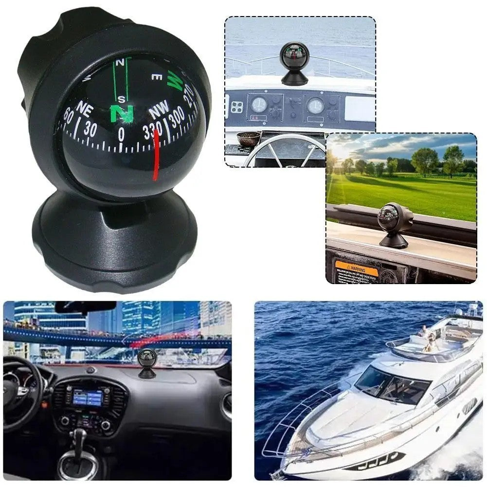 Marine Boat Compass Ball Navigation Dashboard for Vehicles & Watercraft
