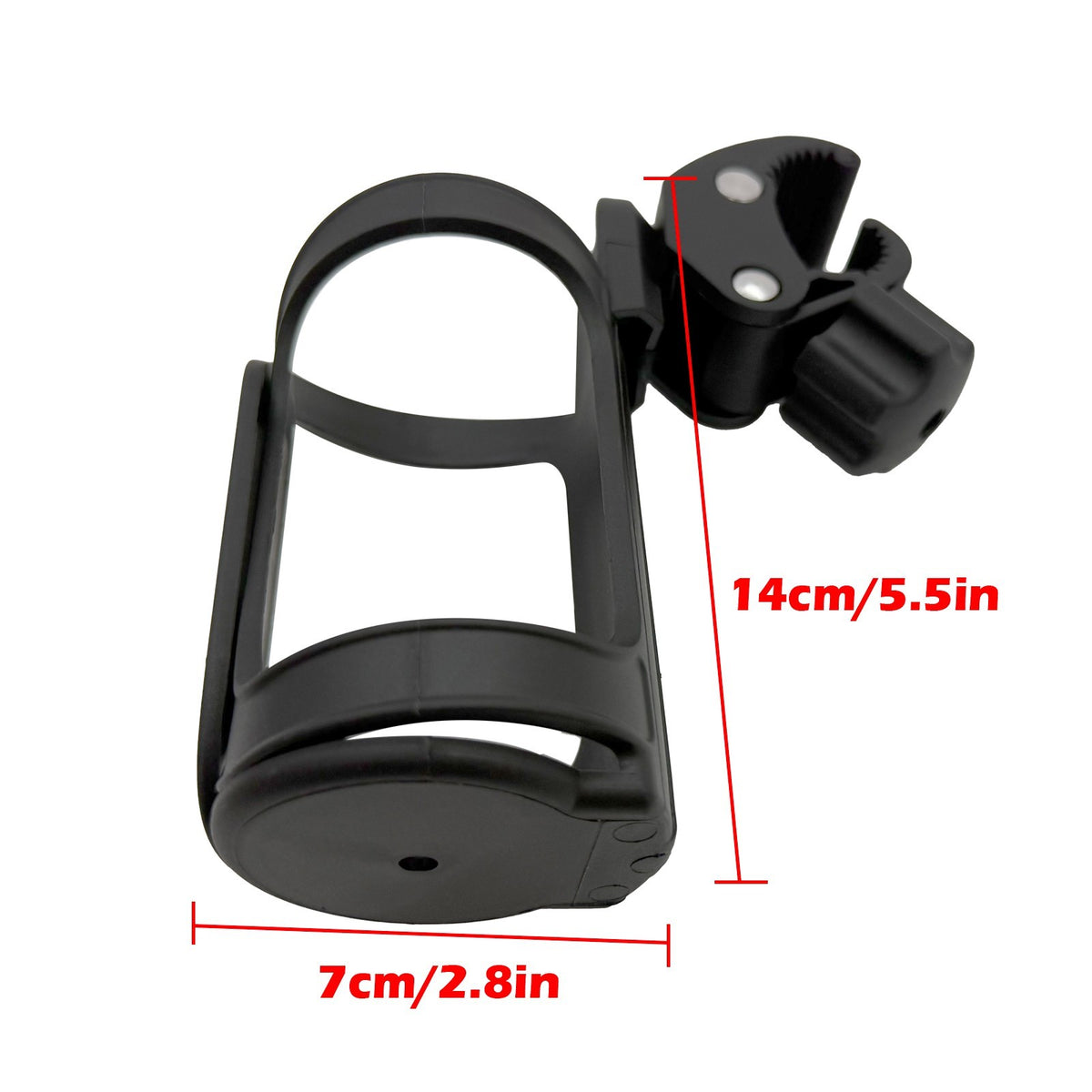 Universal Bicycle & Stroller Cup Holder Nylon Drink Cage with 360° Rotation