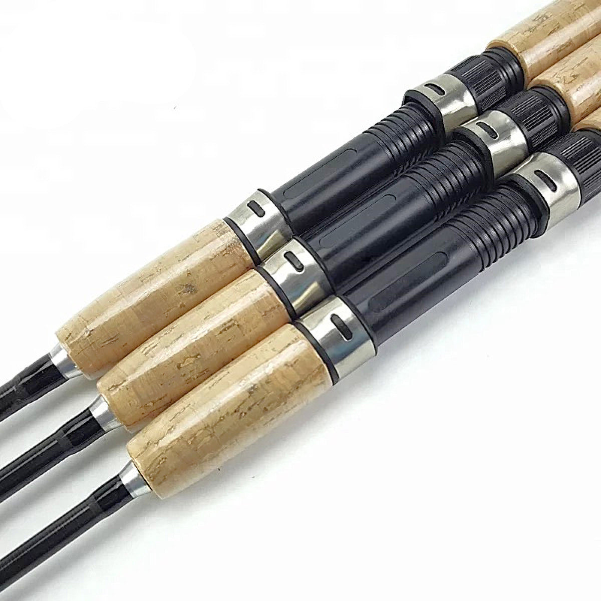 Medium Heavy Carbon Fiber Spinning Fishing Rod & Reel Combo - Fast Action, Cork Handle