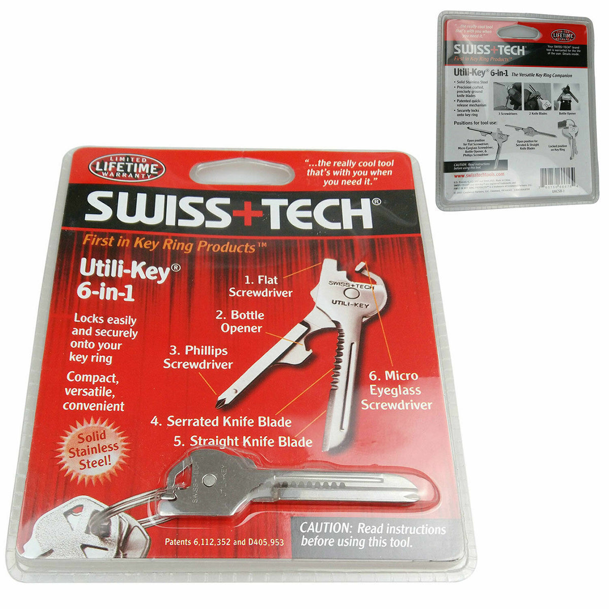 Multi-Function Keychain Screwdriver Tool with Bottle Opener and Knife