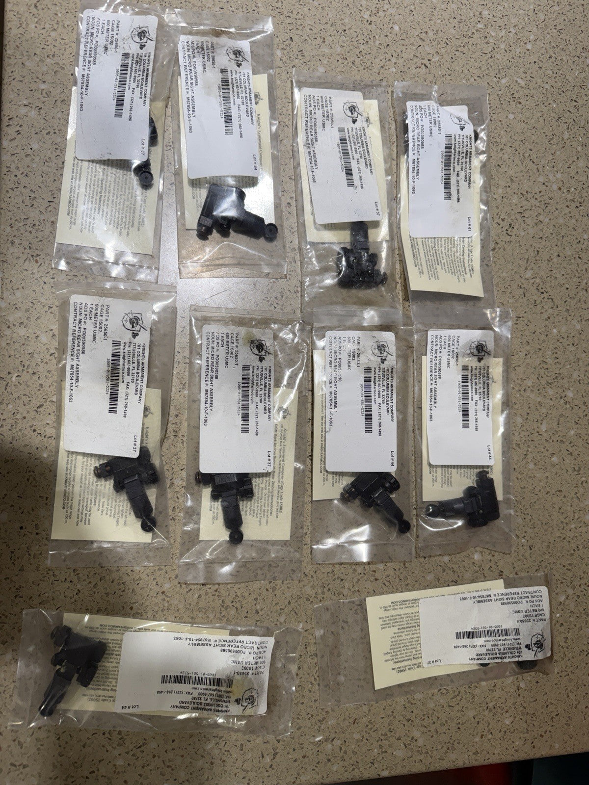 Knights KAC Micro Rear Iron Sight USMC Marked for Rifles & Tactical Use