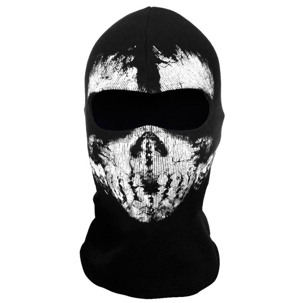 Halloween Skeleton Ghost Skull Face Mask Unisex Balaclava for Outdoor & Cosplay