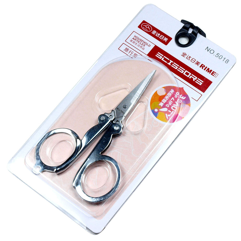 Portable Folding Pocket Scissors for Travel Crafts Emergency