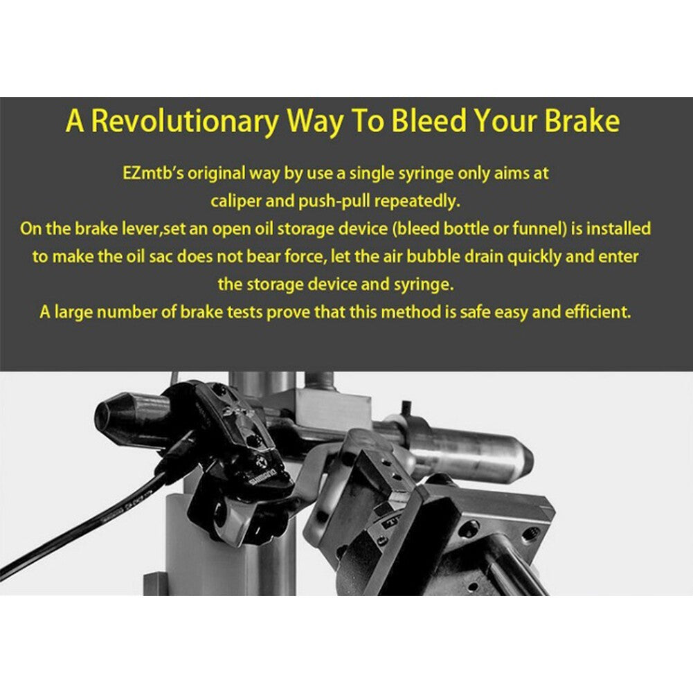 Hydraulic Disc Brake Bleed Kit for Shimano, Tektro, Magura | Bicycle Brake Oil