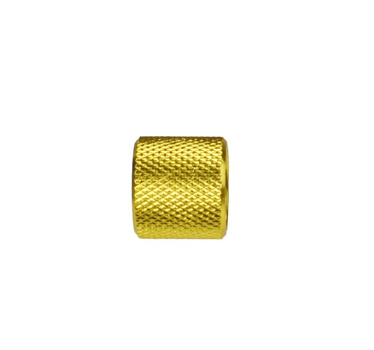 Gold Thread Protector for Handgun & Rifle 1/2x28 TPI - Aluminum, Thin Type
