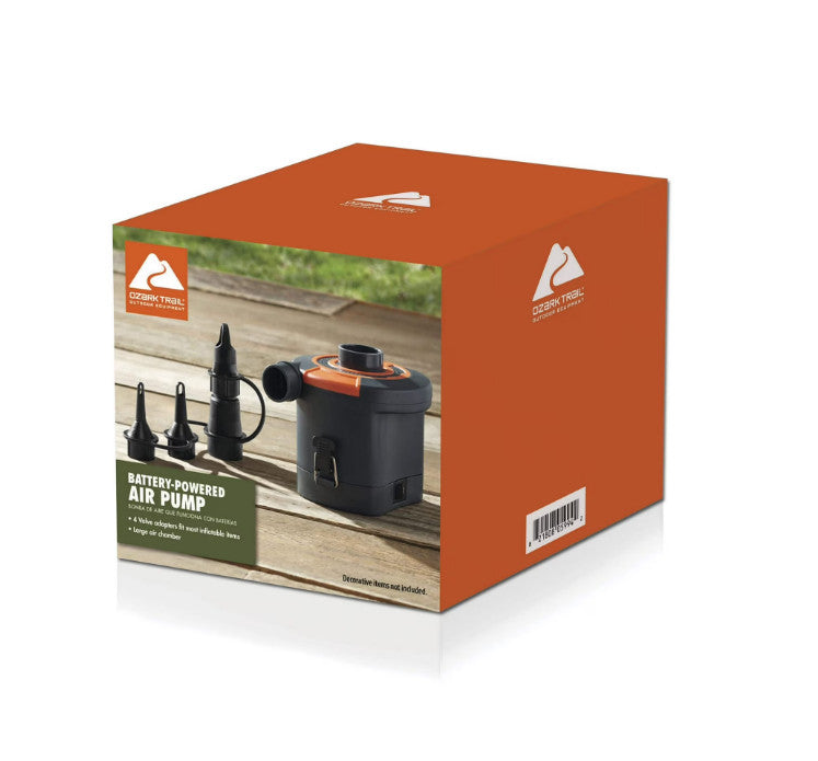 Battery-Powered Electric Air Pump for Inflatable Items - Portable, 430 L/min