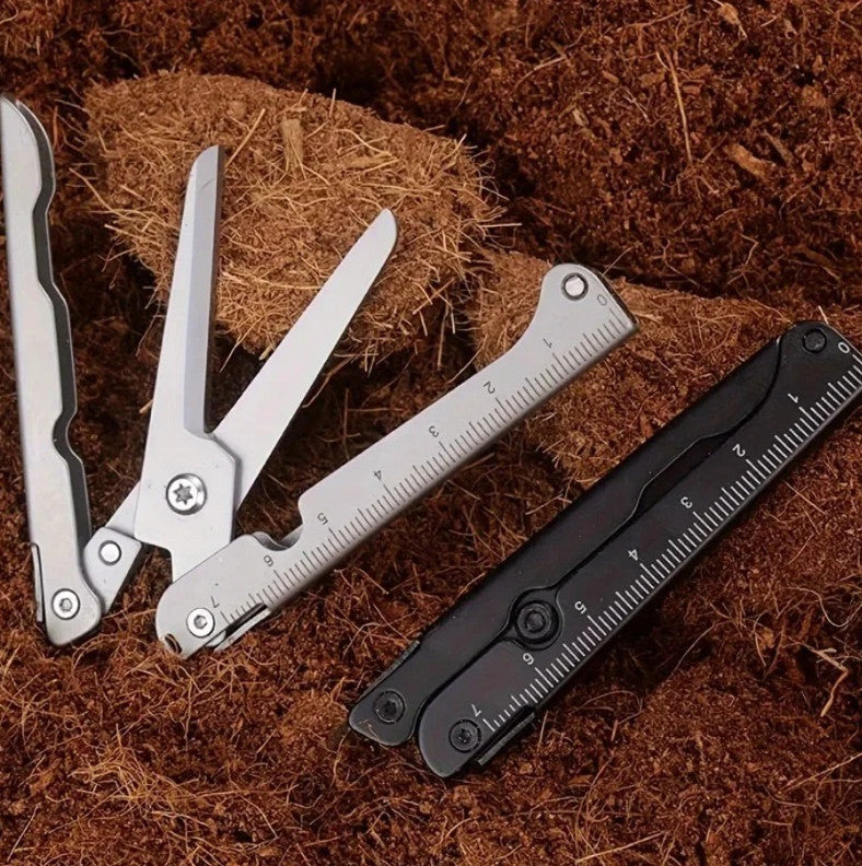 Folding Stainless Steel Outdoor Survival Scissors Multi-Function Camping Tool
