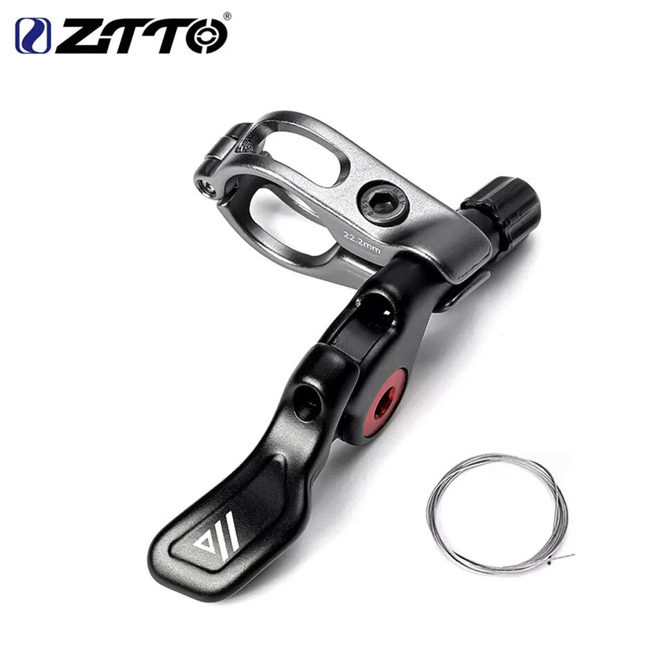 Dropper Seatpost Lever Trigger for Mountain and Gravel Bikes - Aluminum & Steel, 22.2mm