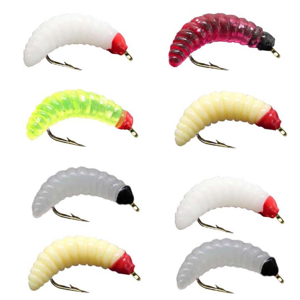 Artificial Fly Fishing Bait Lures Set for Trout Bass Wet Dry Flies Assortment