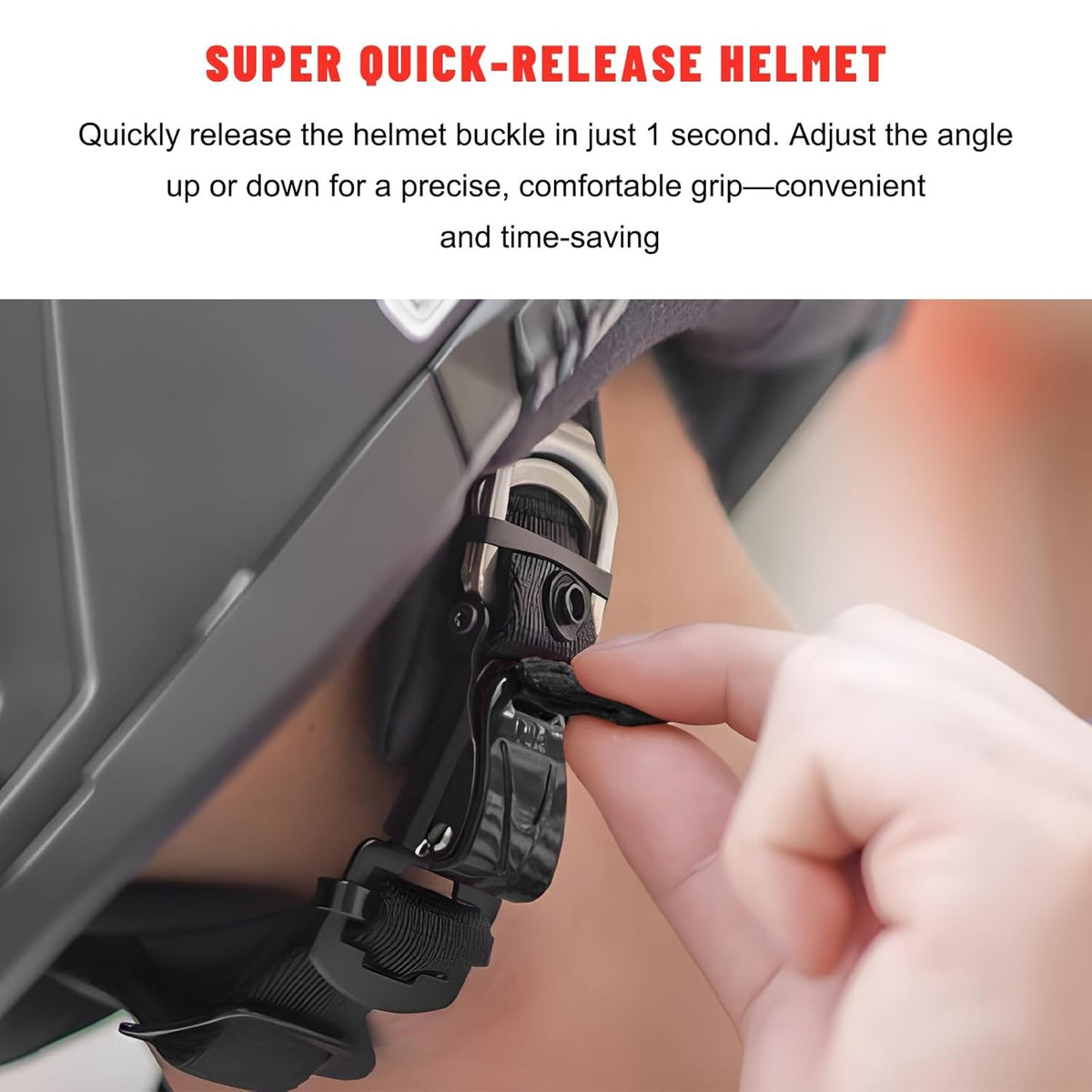 Motorcycle Helmet Quick Release Buckle Kit Lock - Chin Safety Secure