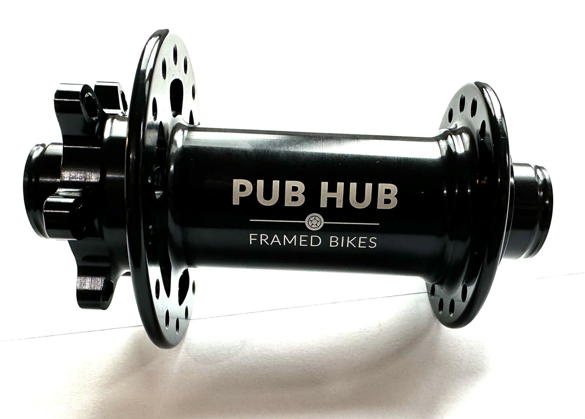 Bike Disc Hub 32H 110mm x 15mm 6-Bolt Front Sealed Bearings Black