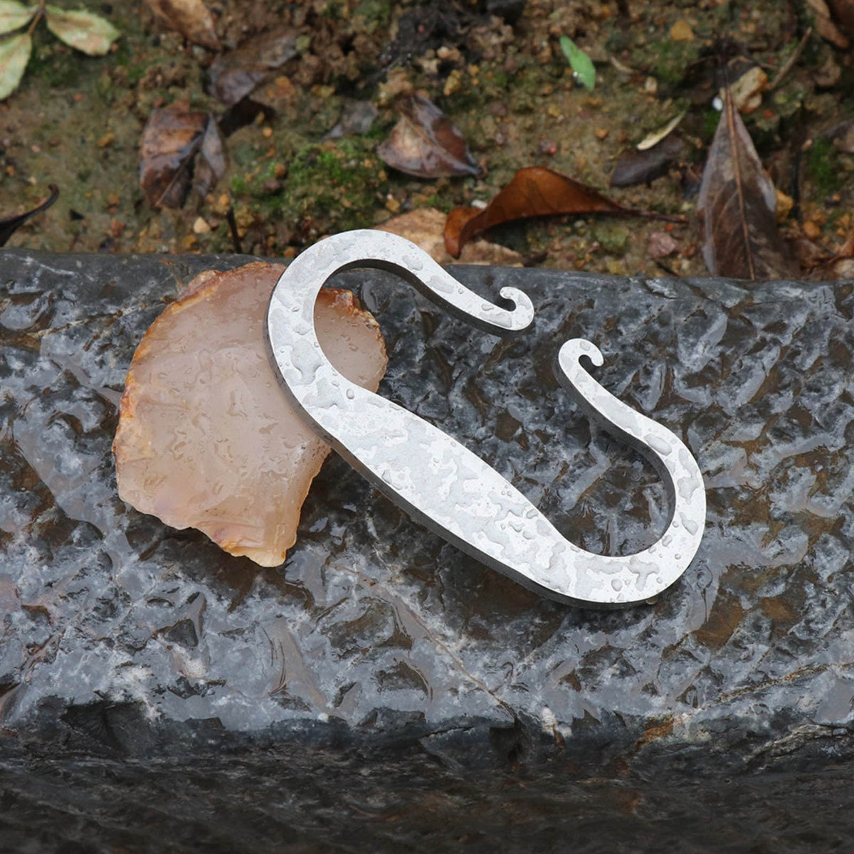 Outdoor Fire Starter Kit with Flint Stone & Carbon Steel Striker - 15,000 Sparks