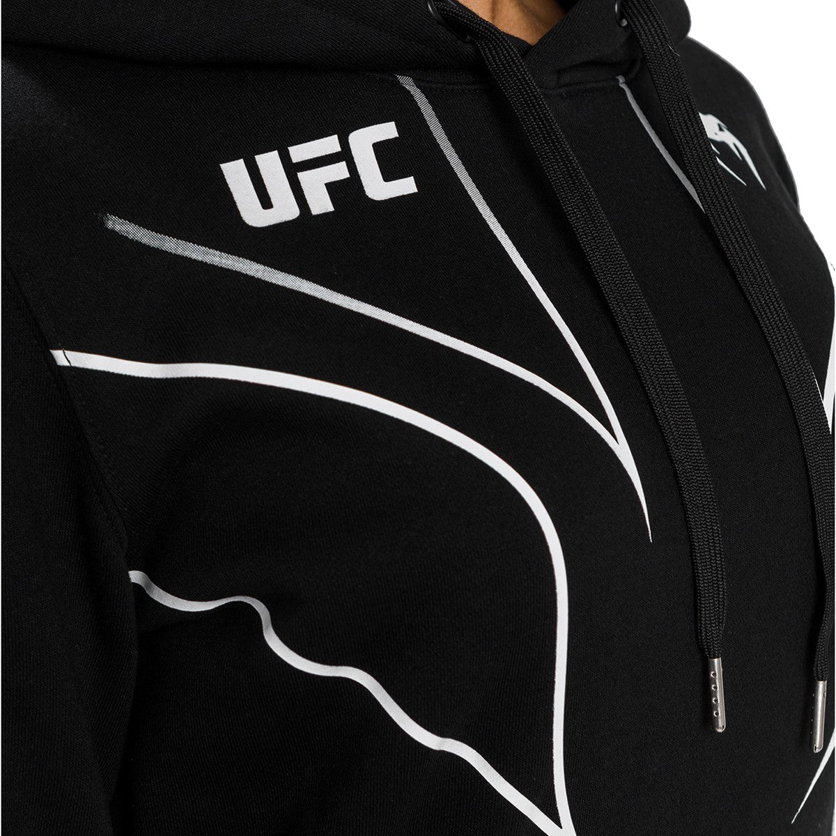 Venum Women's UFC Fight Night 2.0 Replica Pullover Hoodie Small Black