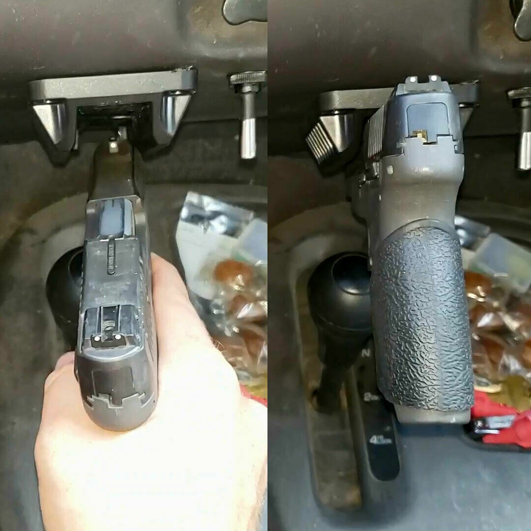 Magnetic Gun Mount Holster for Vehicle & Home Concealed Carry Flat Top Pistols