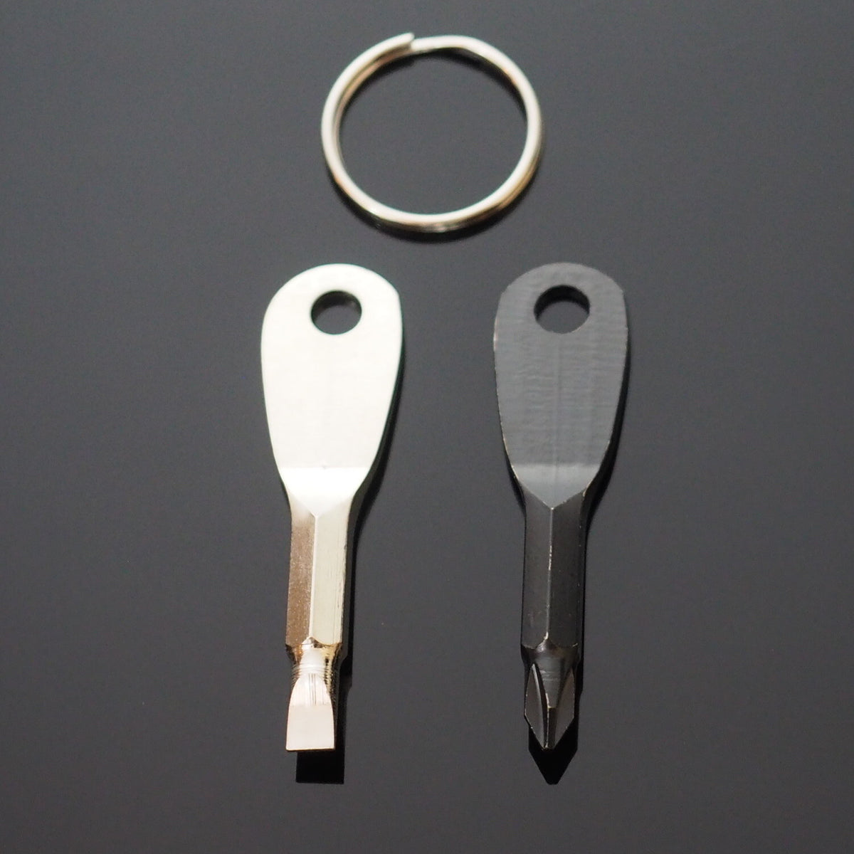 Mini Key Ring Screwdriver Set with Keychain - Portable EDC Tools for Outdoor Use