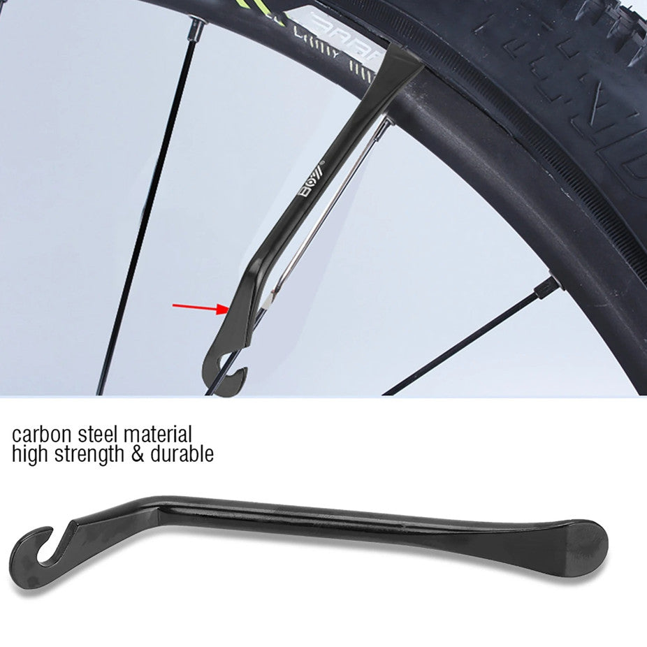 Bike Tire Levers Carbon Steel Pack of 3 for MTB Road Bicycle Wheel Repair