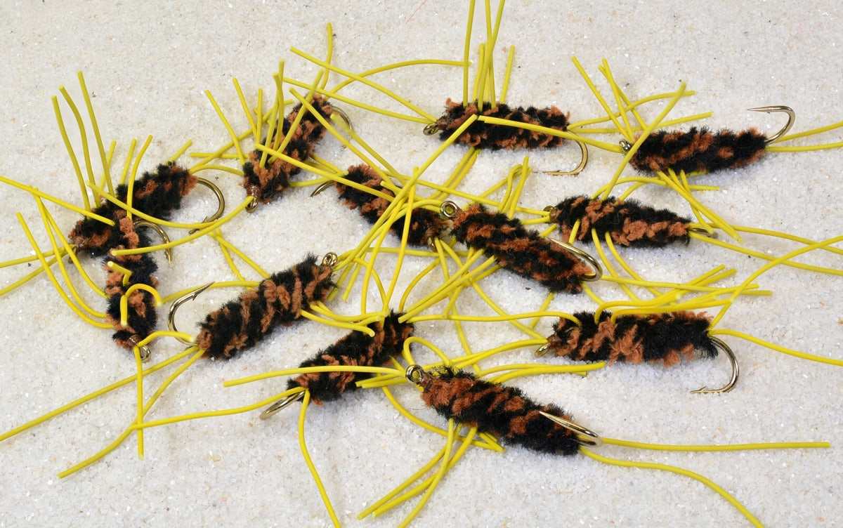 Fly Fishing Rubber Legs Stone Fly Pattern - Assorted Hooks & Colors - Mustad Hook