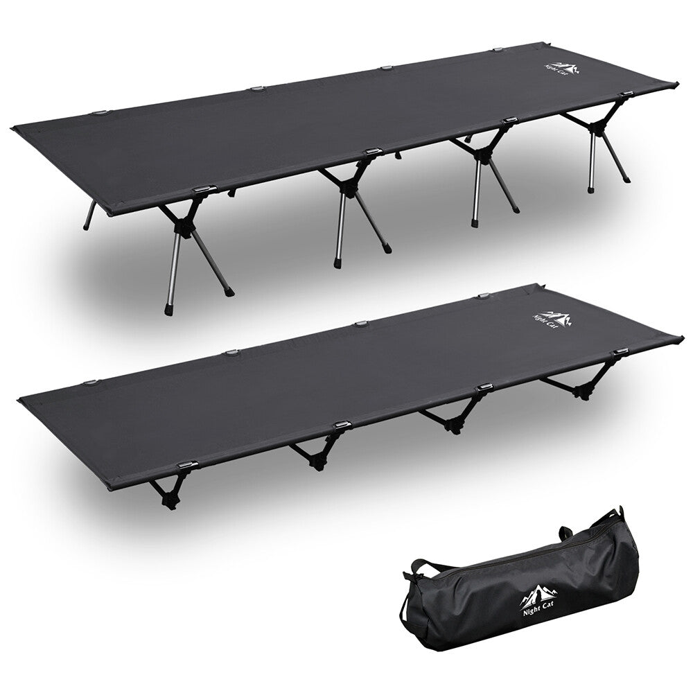 Outdoor Camping Tent and Cot Set with External Cover - Compact Elevated Design