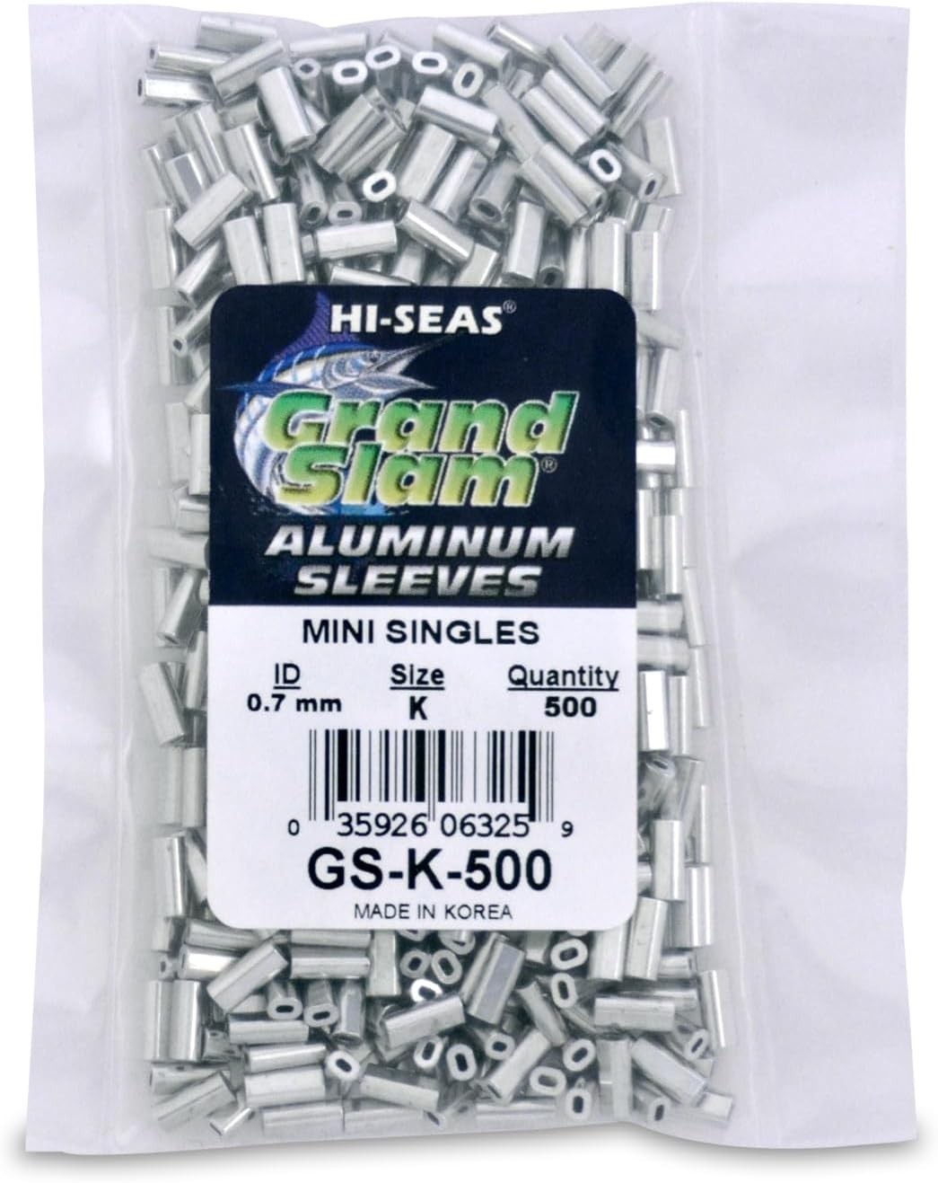 Fishing Line Crimp Sleeves Bulk Pack 500 Aluminum Saltwater Strong & Durable