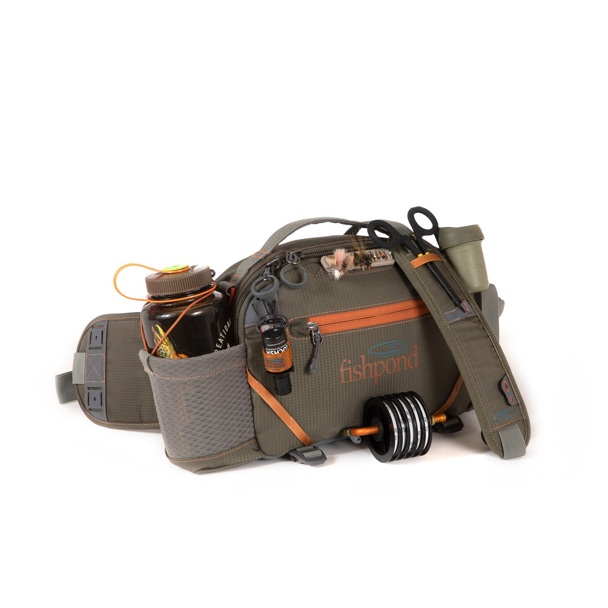 Lightweight Fishing Lumbar Pack with Water-Resistant Storage and Tool Attachments